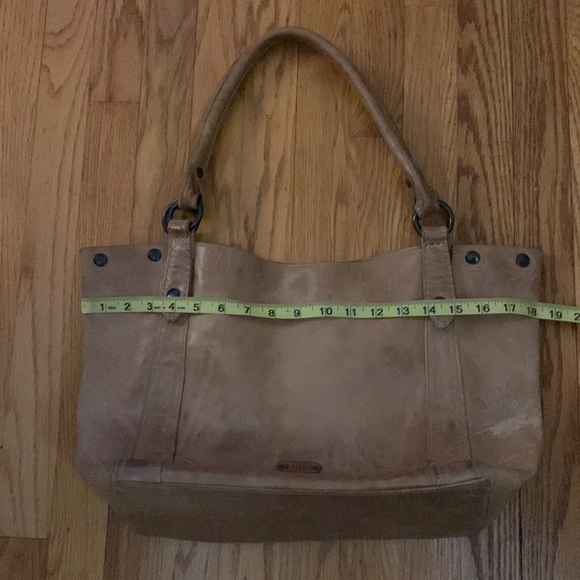 Frye Melissa distressed large handbag tote Washed Leather - Picture 7 of 15